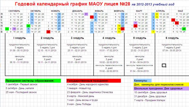 Годовой календарный план по футболу